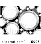 Clipart Black Background With White And Chrome Holes Royalty Free Vector Illustration by michaeltravers #COLLC1115005-0111