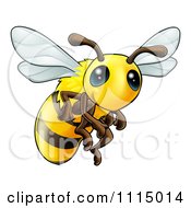 Poster, Art Print Of Very Cute Bee With Big Eyes