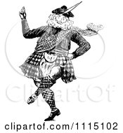 Poster, Art Print Of Vintage Black And White Jolly Scotsman