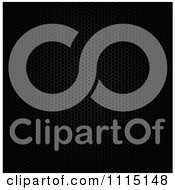 Clipart Black Hexagon Metal Background Royalty Free Vector Illustration