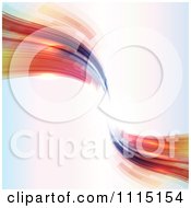 Poster, Art Print Of Abstract Futuristic Waves With Copyspace