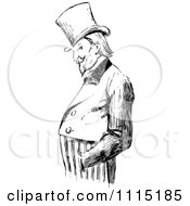 Poster, Art Print Of Vintage Black And White Uncle Sam With His Hands In His Pockets