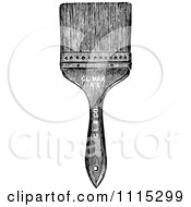 Clipart Vintage Black And White Paint Brush 1 Royalty Free Vector Illustration