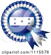 Poster, Art Print Of Shiny Honduras Flag Rosette Bowknots Medal Award