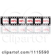 Poster, Art Print Of Percent Film Strip Frames With A Reflection