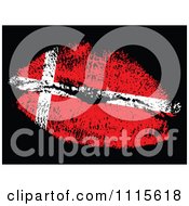 Poster, Art Print Of Danish Flag Kiss