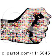 Poster, Art Print Of Flag Patterned Fist