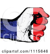 Poster, Art Print Of French Flag Fist