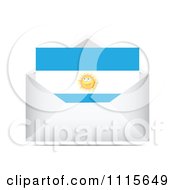 Poster, Art Print Of Argentina Letter In An Envelope