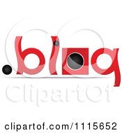 Clipart Red And Black Blog Icon Royalty Free Vector Illustration by Andrei Marincas