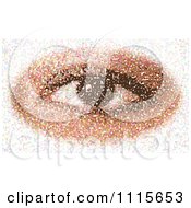 Clipart Eye Composed Of Colorful Dots Royalty Free Vector Illustration