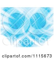 Clipart Blue Wave Pixel Background Royalty Free Vector Illustration