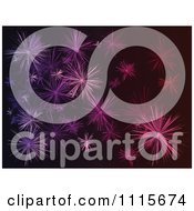 Poster, Art Print Of Purple Star Or Fireworks Burst Background