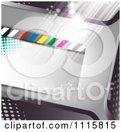Clipart Film Frame Background With Light 1 Royalty Free Vector Illustration