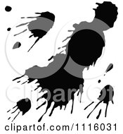 Clipart Retro Vintage Black And White Splatter Design 2 Royalty Free Vector Illustration by Prawny Vintage