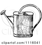 Poster, Art Print Of Retro Vintage Black And White Watering Can