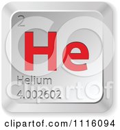Poster, Art Print Of 3d Red And Silver Helium Keyboard Button