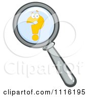 Yellow Question Mark On A Magnifying Glass