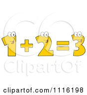 Poster, Art Print Of Happy Numbers One Plus Two Equals Three