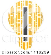Clipart Exclamation Point Filament In A Light Bulb Royalty Free Vector Illustration by elena