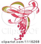 Clipart Purple Grapes And Leaves Wine Icon 2 Royalty Free Vector Illustration by elena #COLLC1116268-0147