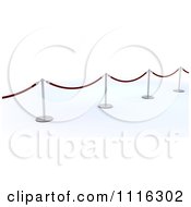 3d Velvet Ropes And Silver Poles