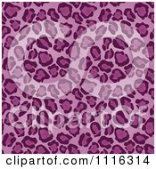 Clipart Seamless Purple Leopard Print Pattern Royalty Free Vector Illustration