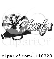 Black And White Chiefs Cheerleader Design