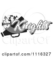 Poster, Art Print Of Black And White Knights Cheerleader Design