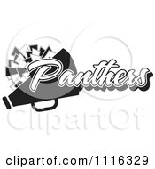 Black And White Panthers Cheerleader Design