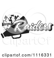 Black And White Raiders Cheerleader Design
