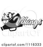 Black And White Vikings Cheerleader Design