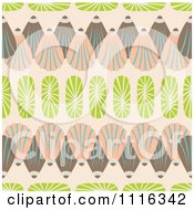 Clipart Seamless Seashell Background Pattern On Beige Royalty Free Vector Illustration by Cherie Reve