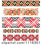 Poster, Art Print Of Native American Style Borders 2
