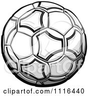 Clipart White Soccer Ball Royalty Free Vector Illustration
