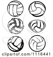 Poster, Art Print Of Black And White Volleyball Designs