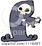 Clipart Halloween Spook Skull Ghost 7 Royalty Free Vector Illustration by lineartestpilot