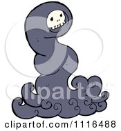 Clipart Halloween Spook Skull Ghost 8 Royalty Free Vector Illustration by lineartestpilot
