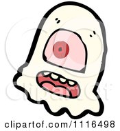 Clipart Cyclops Ghost Royalty Free Vector Illustration by lineartestpilot