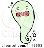 Clipart Green Halloween Spook Ghost 3 Royalty Free Vector Illustration by lineartestpilot