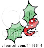 Clipart Christmas Holly Berry Characters 2 Royalty Free Vector Illustration by lineartestpilot