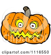Clipart Halloween Jackolantern Pumpkin 9 Royalty Free Vector Illustration by lineartestpilot