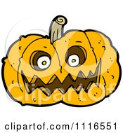 Clipart Halloween Jackolantern Pumpkin 8 Royalty Free Vector Illustration