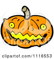 Clipart Halloween Jackolantern Pumpkin 3 Royalty Free Vector Illustration by lineartestpilot