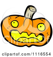 Clipart Halloween Jackolantern Pumpkin 4 Royalty Free Vector Illustration by lineartestpilot