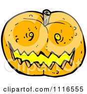 Clipart Halloween Jackolantern Pumpkin 5 Royalty Free Vector Illustration