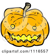 Clipart Halloween Jackolantern Pumpkin 7 Royalty Free Vector Illustration by lineartestpilot