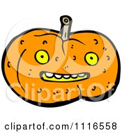 Clipart Halloween Jackolantern Pumpkin 1 Royalty Free Vector Illustration by lineartestpilot