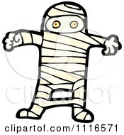 Clipart Halloween Mummy 1 Royalty Free Vector Illustration by lineartestpilot