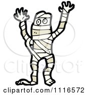 Clipart Halloween Mummy 2 Royalty Free Vector Illustration by lineartestpilot